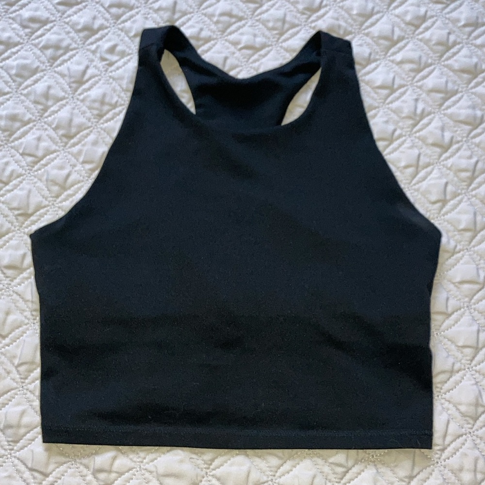 Girls Super Cute Workout Set ~ High Waisted Leggings and Shelf Bra Tank Sz 10/12 - Picture 2 of 12